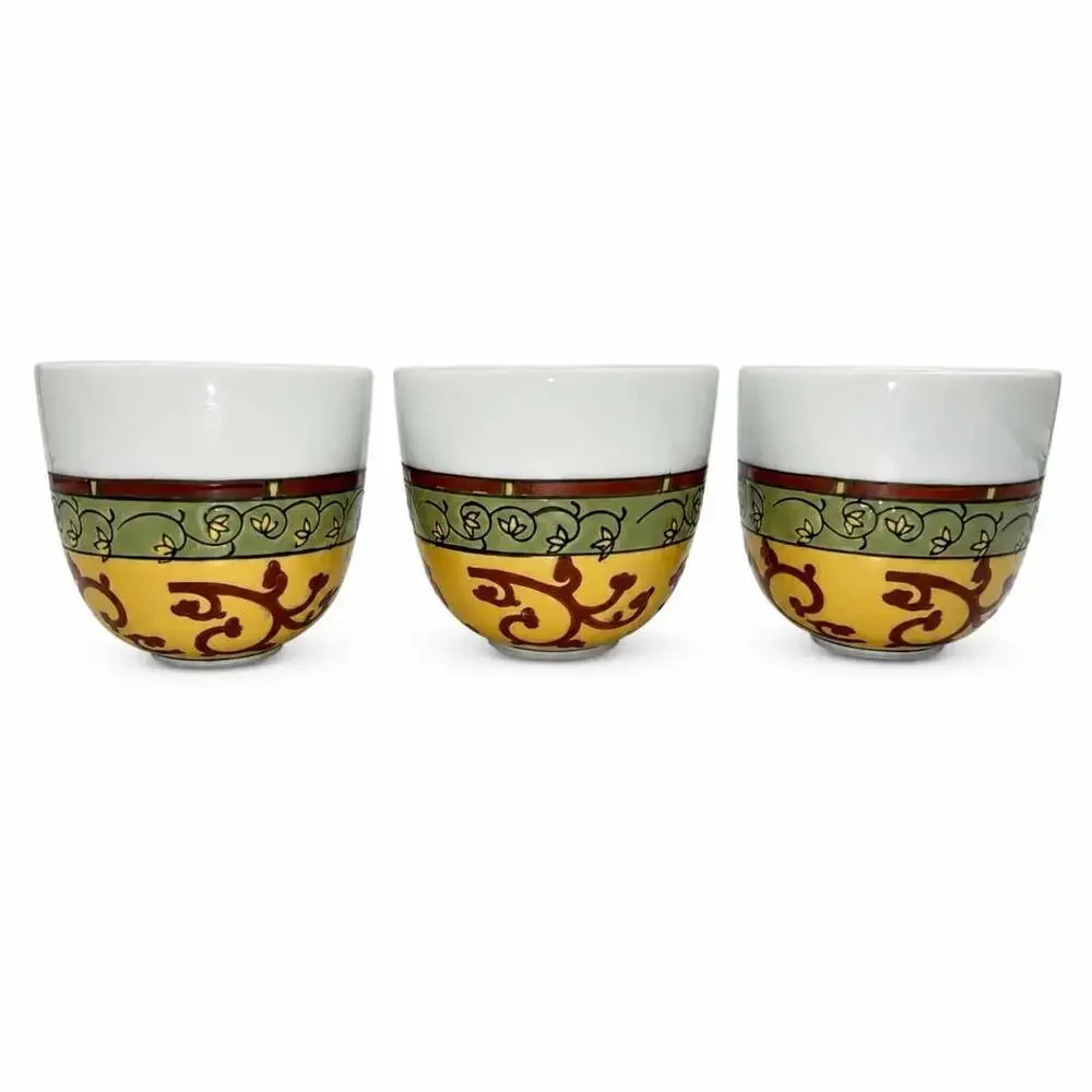 Vintage Pier 1 Ceramic Sake Tea Cups 2.75